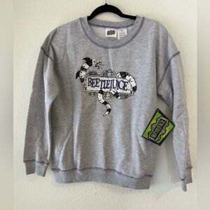 NWT Beetlejuice Gray Sweater